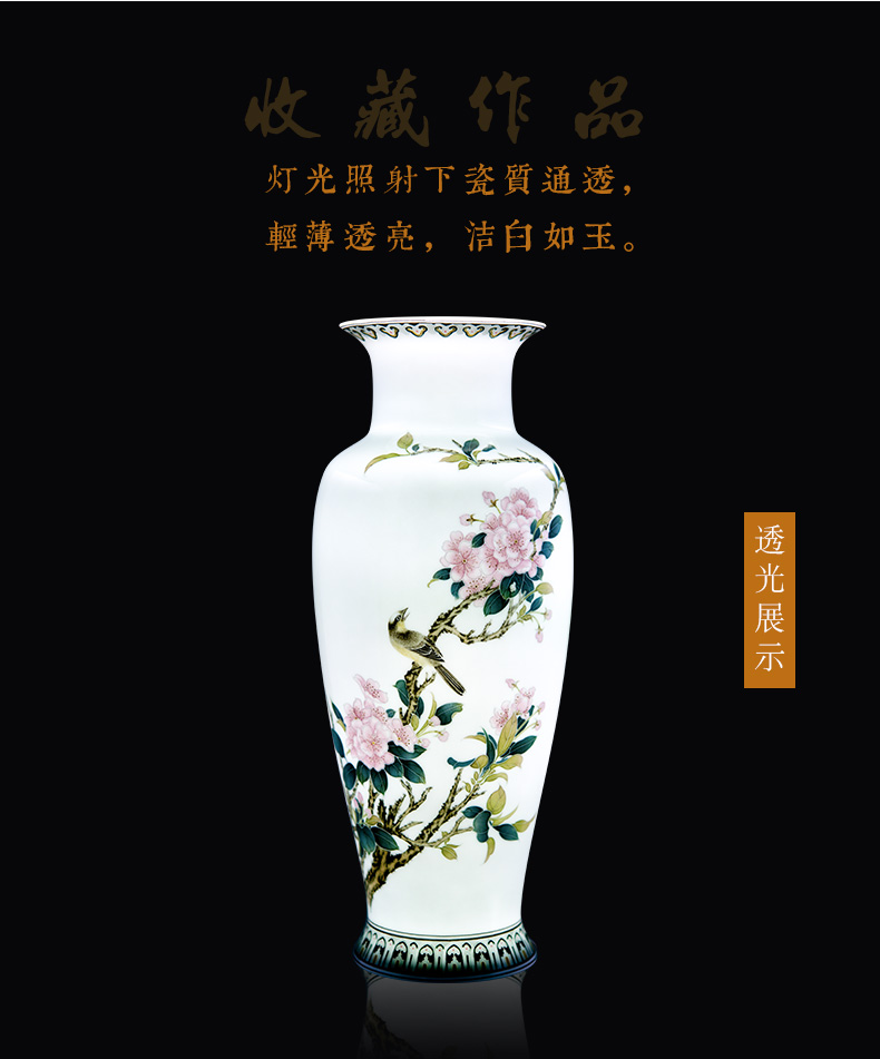 Hand - made under the glaze color liling porcelain vase contracted style living room TV cabinet household adornment handicraft furnishing articles