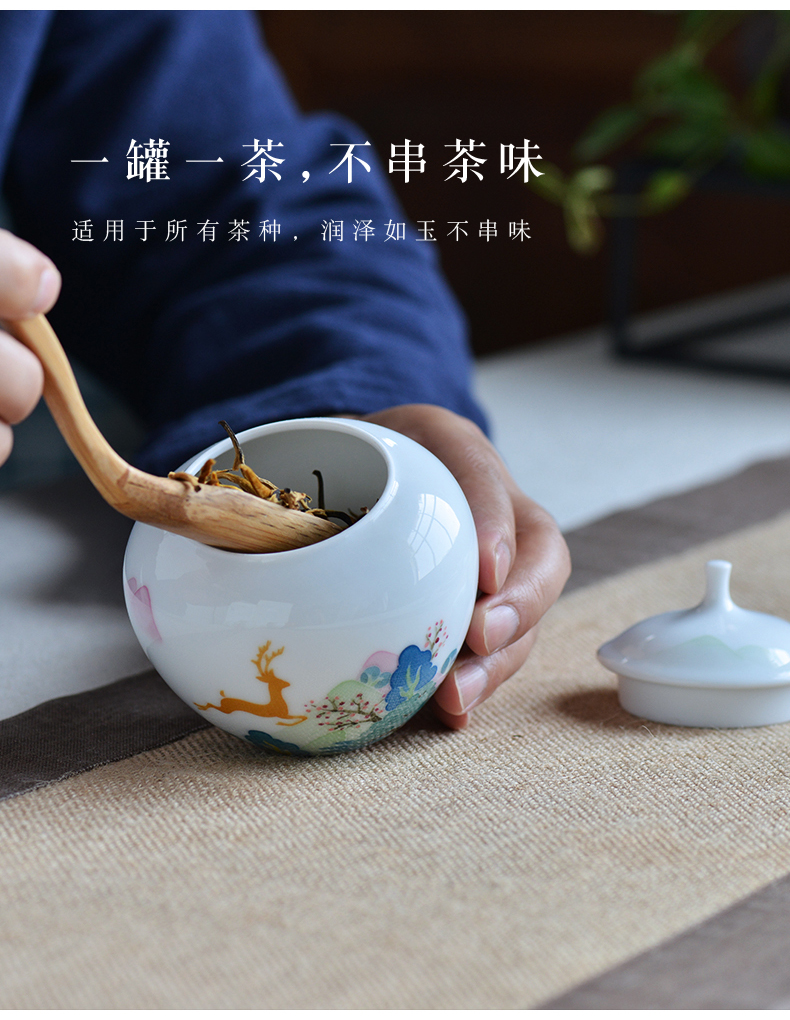 Caddy fixings ceramic high - grade seal pot home moistureproof receives the creative move fashion gift boxes, hand - made storage tanks
