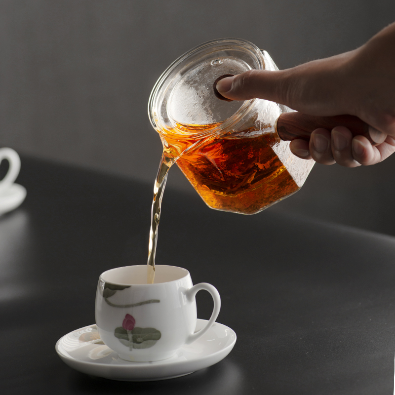 Cooking pot side put the high temperature resistant glass tea machine electricity TaoLu amphibious belt filter flower pot Cooking tea kettle