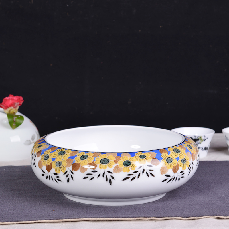 Under the liling porcelain glaze color ceramic ashtray creative writing brush washer from large tea to wash hand furnishing articles tea accessories