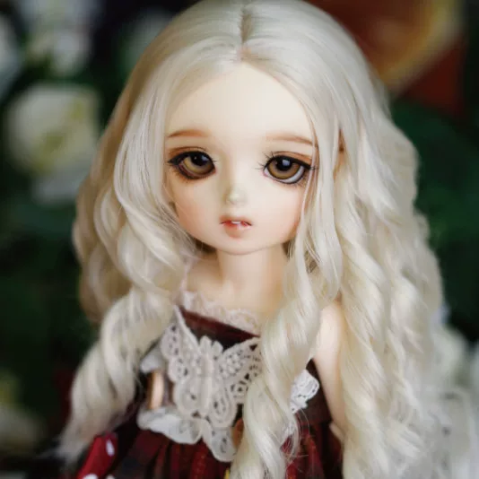 Кукла, парик с частью волос, масштаб 1:4, масштаб 1:6, средняя длина