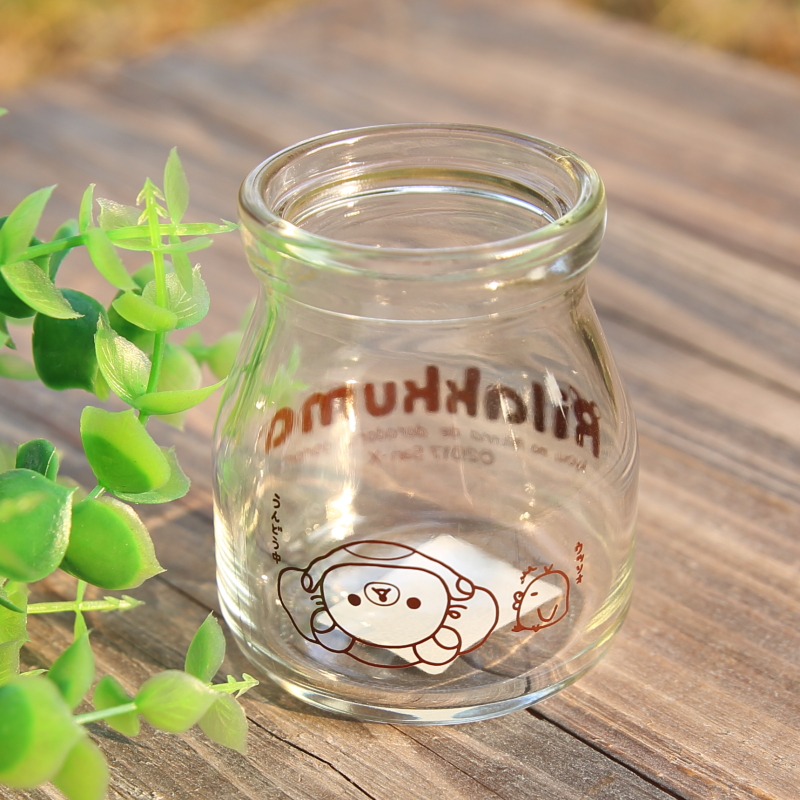 (clear inventory not to be rebuked) Japanese Shizuka Easy Bear Rilakkuma No lid storage bottle pudding bottle