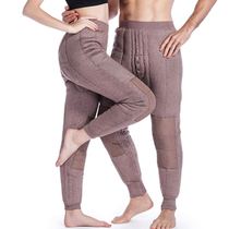 Super thick camel wool cotton pants warm pants men padded trousers Northeast High size fashion waist knee pads plus velvet fattening