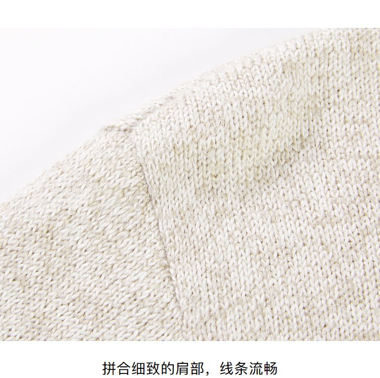 HLA/海澜之家 男士高领长袖针织衫 可翻高领设计 图10