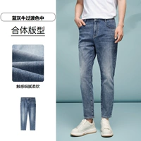 Легкий и тонкий девятиточечный сине-серый коровий переходный цвет (средний) 5D