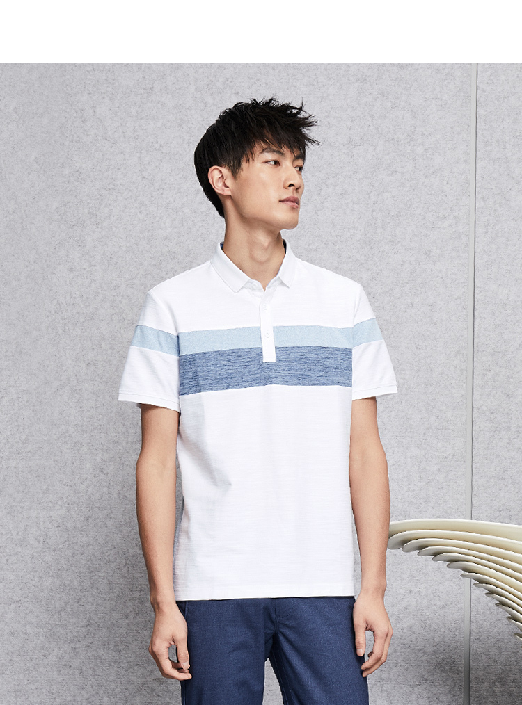 HLA Haishu Nhà thoải mái dát ngắn tay T-Shirt 2018 mùa hè mới casual breathable POLO áo sơ mi nam