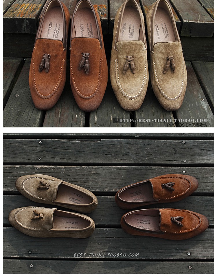 Giày đế bằng da lộn mũi nhọn tai châu Âu và Mỹ lông thú giản dị che chân lười retro thấp để giúp giày đơn - Giày thấp giày the thao năm 2021