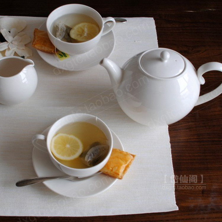 Ceramic coffee set with large capacity kettle coffee pot cup English coffee cup dish European flower tea pot set