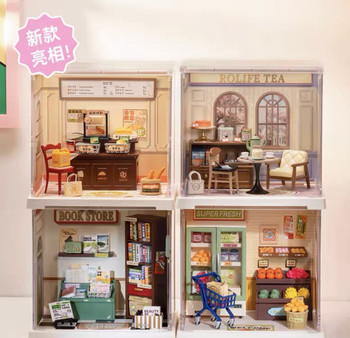 Rolife Ruolai Super World Minidiy Handmade Cabin Mini Miniature Model Assembled Kidsren's Gift