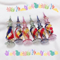 Colorful striped flavor bottle mini version rainbow bottle Egyptian handmade decorative decoration Fairy ins
