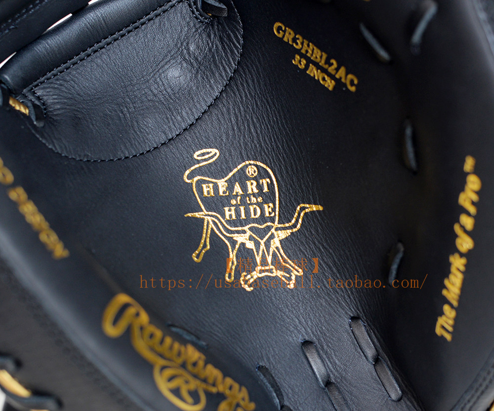  бутик бейсбол Полем иморт из японии Rawlings Hoh Baseball Barball предел высокий модель Галстук перчатки черный и серебристый 