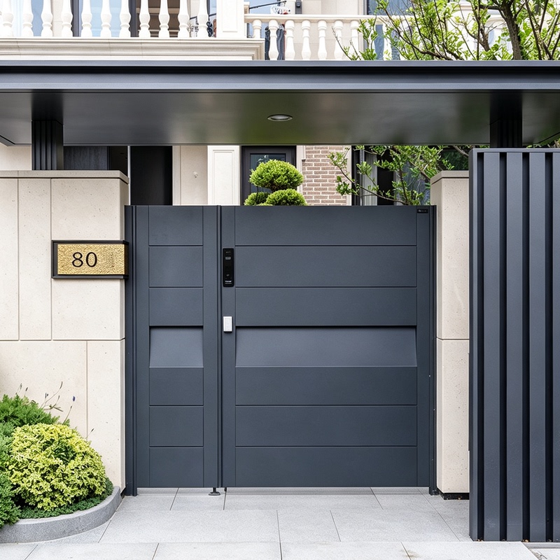 Aluminum Art Courtyard Door, Aluminum Alloy Finely Carved Villa Gate, Smart Electric Door, Community Garden Gate Aluminum Art Courtyard Door, Aluminum Alloy Finely Carved Villa Gate, Smart Electric Door, Community Garden Gate