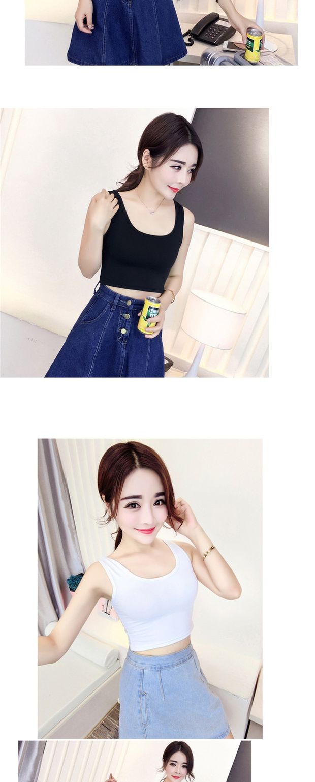 Áo vest nữ đáy quần mùa hè phần mỏng màu trắng hoang dã mặc áo mỏng không tay bó sát áo len nữ
