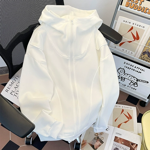 Осенняя толстовка с капюшоном для отдыха, спортивный кардиган для школьников, подходит для подростков, в американском стиле