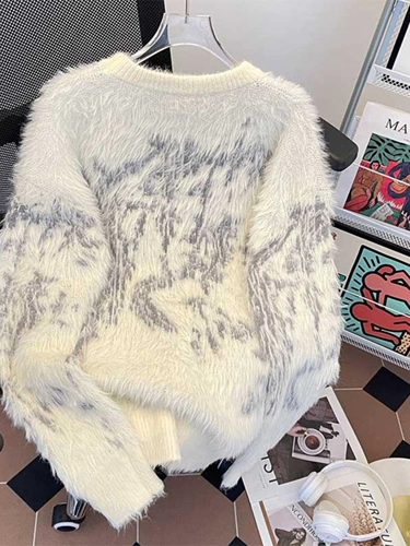 Демисезонный бархатный японский ретро удерживающий тепло свитер, оверсайз, увеличенная толщина, подходит для подростков