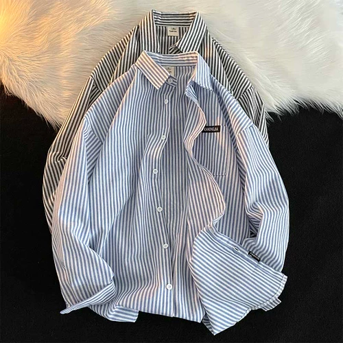 Осенний лонгслив, японская рубашка для отдыха, подходит для подростков, в корейском стиле