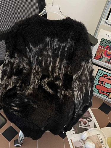 Демисезонный бархатный японский ретро удерживающий тепло свитер, оверсайз, увеличенная толщина, подходит для подростков