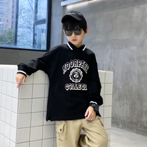 Boy turned polo shirt 2021 new spring dress port Wind foreign air long sleeve T-shirt Leisure CUHK Tong blouses trend
