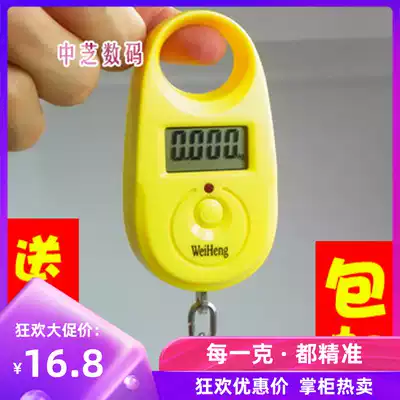 Wei Heng two money 25kg portable scale small hand-held fishing scale electronic scale electronic scale small scale