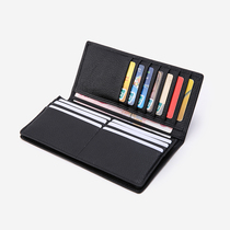 Multi-card position first layer cowhide wallet business mobile phone bag long wallet large-capacity multi-function card holder for men and women