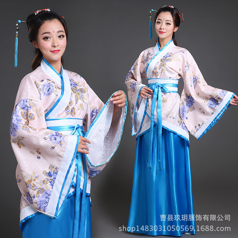 The Adult Ancient Costume Hanfu woman Song Chauming to the ancient Miss female clothes Traditional culture etiquette shows costumes