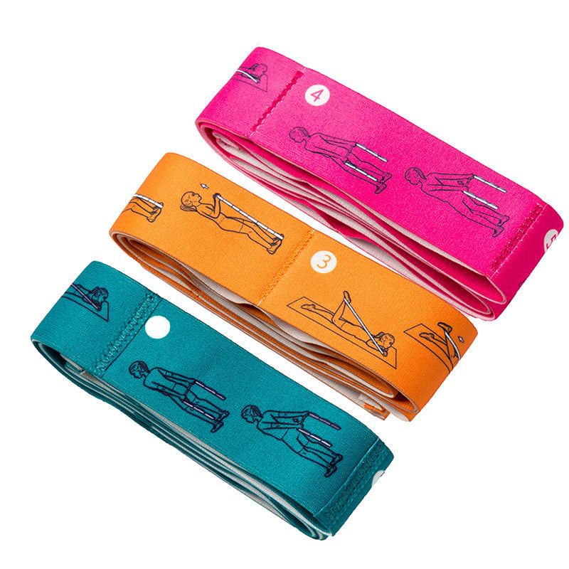 Yoga stretch with pull rib resistance band elastic band yoga dance band training with tension band postural stretch belt