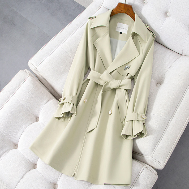 2022 Spring new wind clothes women in the middle of the high end Spring and autumn small sub-temperament Inn coat Reduced Senior Sensation