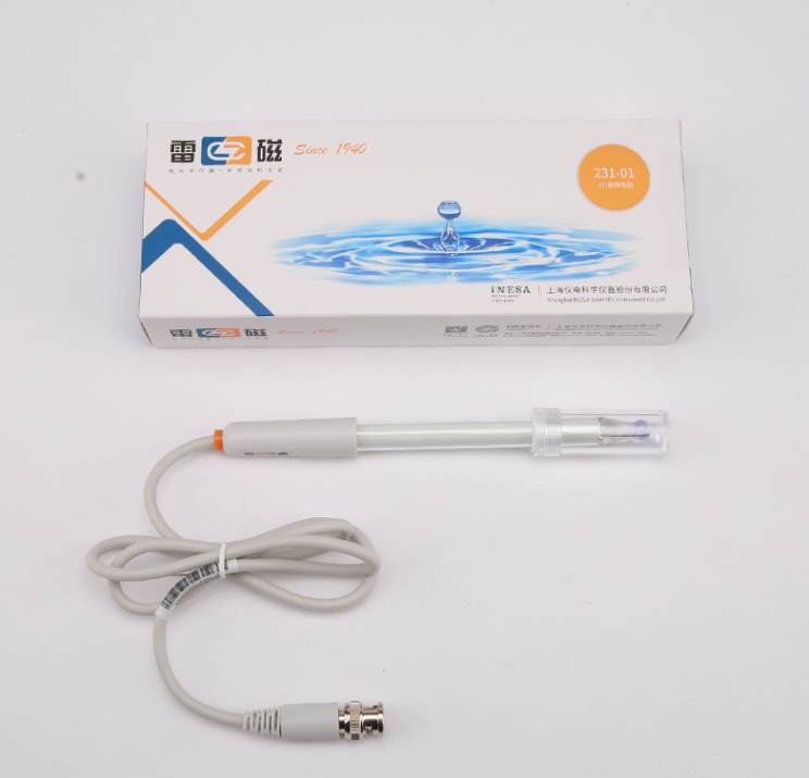 上海雷磁231-01型pH玻璃电极配232-01型参比电极实验室pH电极测试