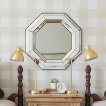 Vegetarian side stereoscope Decorative Mirror American Modern Genguan Mirror Fashion Makeup Mirror Backdrop Wall Wall-mounted Mirror Customize