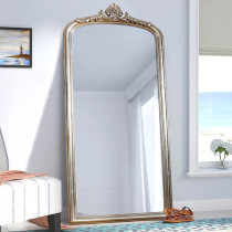 European and American carved frame full-length mirror Cloakroom fitting mirror Clothing store floor-to-ceiling changing mirror Home floor-to-ceiling full-length mirror