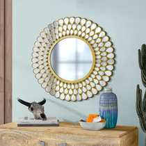 Simple modern Venice mirror decorative mirror foyer living room sofa wall hanging stove hanging mirror meal side mirror corridor mirror