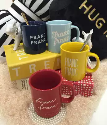 Japanese classic candy color mug ceramic couple mug ceramic coffee cup