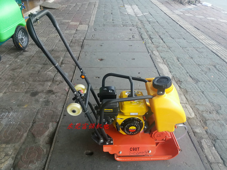 Small gasoline one-way plate rammer vibration plate rammer pavement compaction machinery construction machinery roller