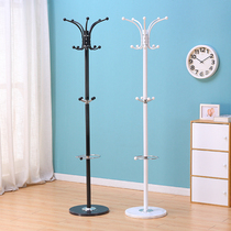 Simple household floor-to-ceiling hanger wrought iron coat rack indoor hallway coat rack European-style bedroom hanging clothes rack