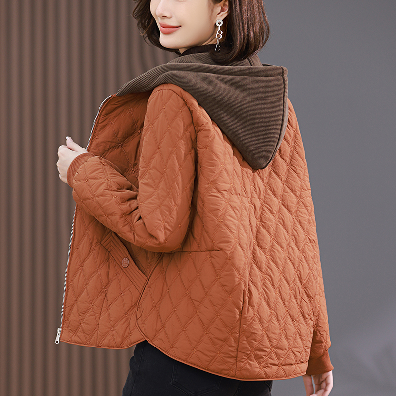 Early Winter Padded Jacket for Women, New 2026 Fashion Short Style, Middle-Aged Mom Autumn and Winter Chanel-Style Thin Jacket Top
