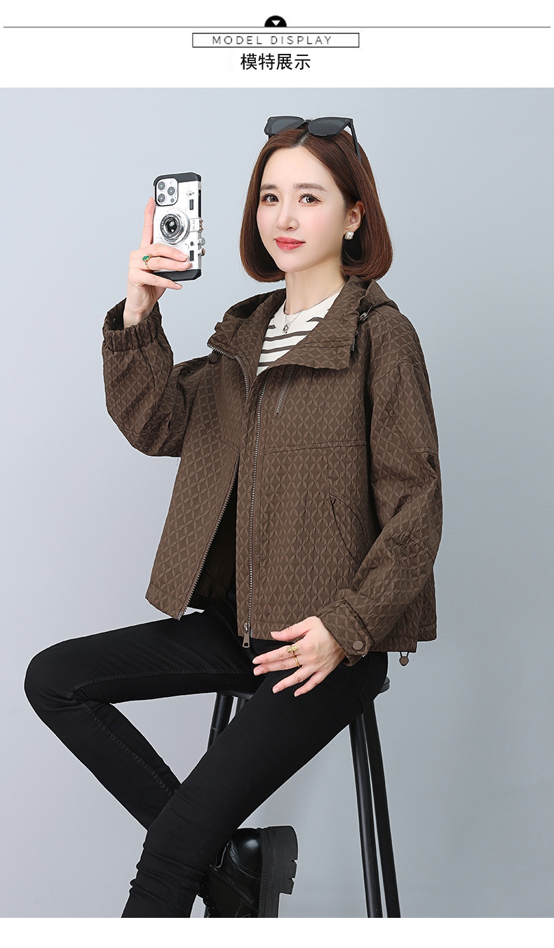 E3427 1730K ÁO KHOÁC NỮ TEMTDEI MŨ LIỀN MÙA XUÂN THU ĐÔNG TRUNG NIÊN THỜI TRANG NỮ G05 SẢN PHẨM MỚI