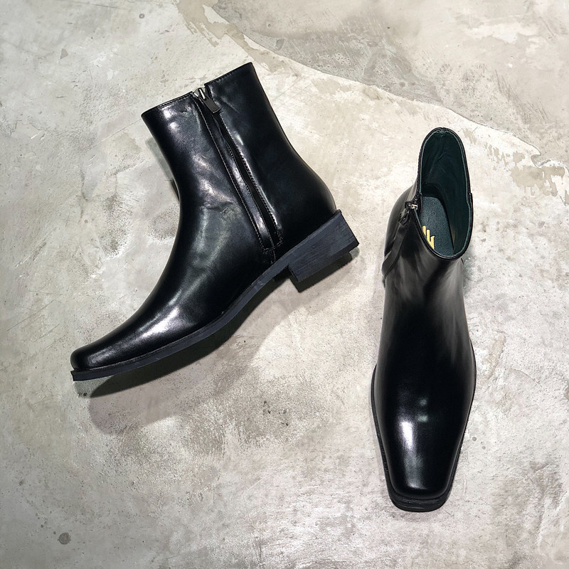 Ding Yin Studio ) The original designer of the minimal head of the head of the female hand - made woman's shoes