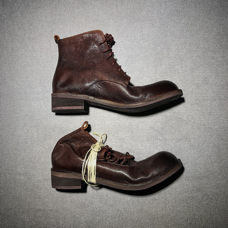 Ding Yin Studio ) The original design of the Diablo Dark System short boots retro Martin boots