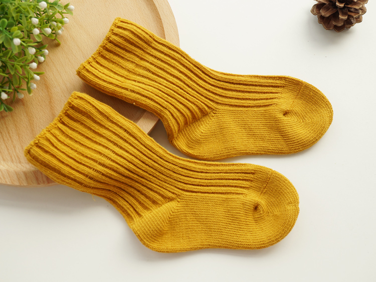 Vớ trẻ em mùa thu và mùa đông cotton 1-3-7-9 tuổi Trẻ em vớ cotton dày Bé không xương miệng bé trai và bé gái vớ tất cho bé sơ sinh
