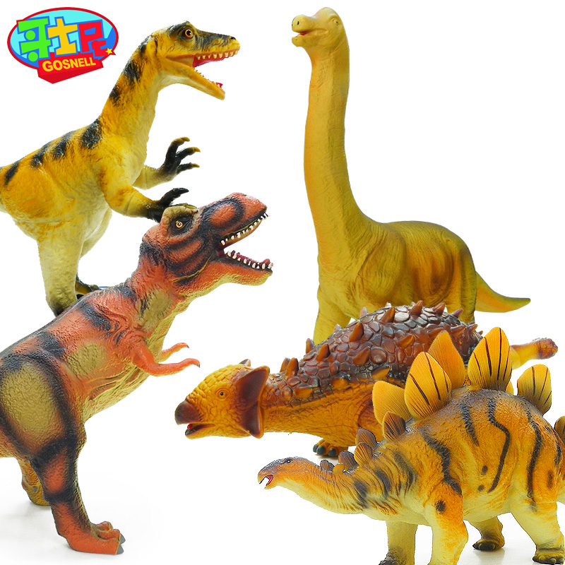 large soft plastic dinosaur toys