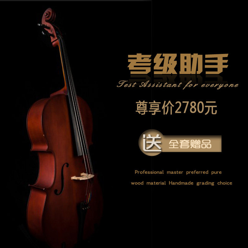 Hand-played Cello Alcohol paint Solo Exam Cello