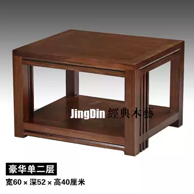 Black walnut solid wood rack JDHHDWD2 layer cabinet luxury hardcover edge single layer power amplifier rack audio equipment