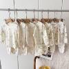 Autumn children's autumn clothes and autumn trousers baby underwear baby long-sleeved class A pure cotton boys and girls cotton wool home clothes set