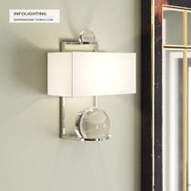 North Carmecca modern crystal ball decorative wall lamp simple living room lamp dining room wall lamp bedroom bedside lamp