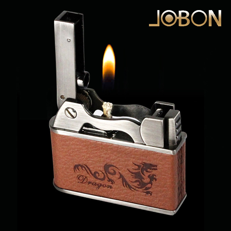 Mid-Bang Kerosene Lighter Men's Creative Retro Personality Windproof Ultra Slim Old Like Flip Flop Style Man
