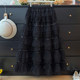 French Heavy Industry Sparkling Sequins Mesh Puffy Skirt Women's Autumn 2025 High Waist A-Line Loose Layer Cake Skirt