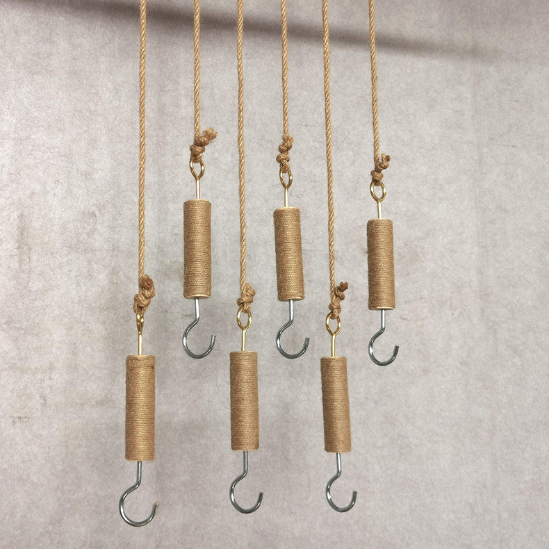 Clothing shop hanging clothes pole upper wall wall-mounted positive side hanging solid wood hanging clothes hanger children's clothing shelving display rack hanger