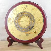 Sun God bird ornaments Jinsha Ruins Museum with brass gold foil plate high-grade Sichuan characteristic cultural and creative gifts