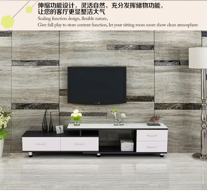 Miễn phí vận chuyển TV tủ kính bàn cà phê tủ TV nhỏ gọn tủ TV có thể thu vào bàn cà phê kết hợp tủ TV hiện đại - Buồng tủ nhựa cánh lùa