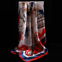 New simulation silk scarf large square scarf square 90 Mulberry silk silk silk scarf Spring and Autumn Winter Joker shawl outside